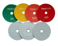 Алмазные гибкие шлифовальные круги Гайка Pads 7-STEP D100 комплект